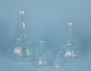 Fiole Erlenmeyer ECO col large en verre borosilicaté