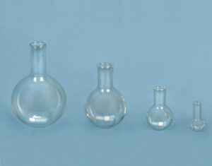 Ballon fond plat col étroit ECO en verre borosilicaté