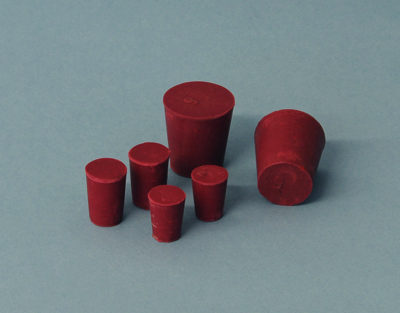 Bouchon caoutchouc rouge sans trou