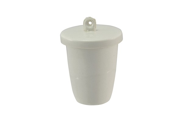 Creuset en porcelaine forme haute avec couvercle