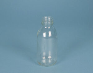 Flacon filetage DIN28 verre blanc 125 mL boîte de 60
