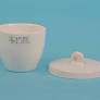 Creuset forme moyenne en porcelaine (35x30mm)